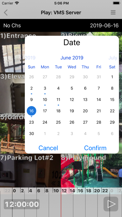 Zrzuty ekranu VMS Client