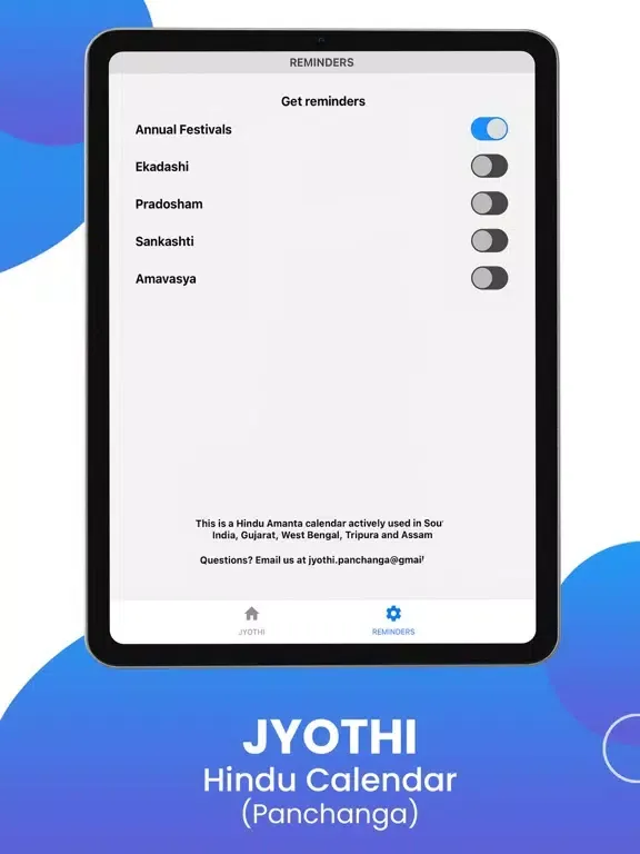 Ảnh chụp màn hình của Jyothi (Panchanga) iPad 