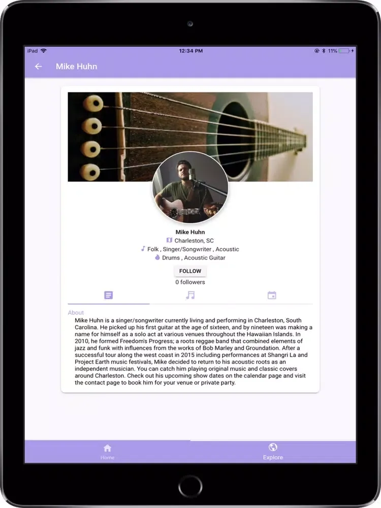 Jyve: Find Local Music iPad  স্ক্রিনশট
