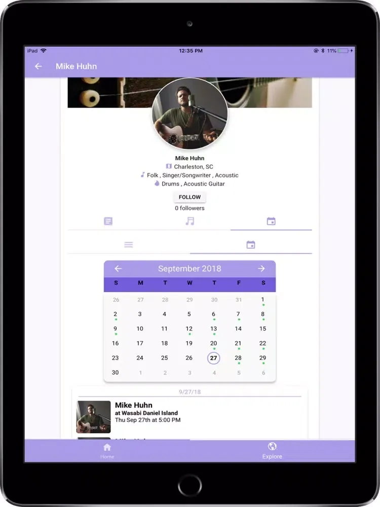 Jyve: Find Local Music iPad  স্ক্রিনশট