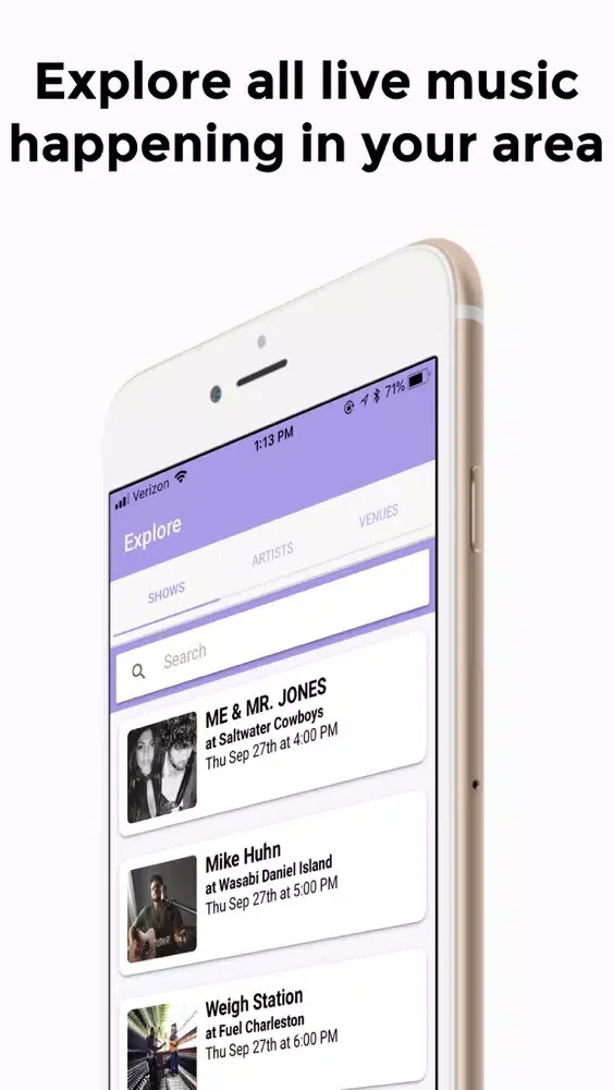 Jyve: Find Local Music স্ক্রিনশট