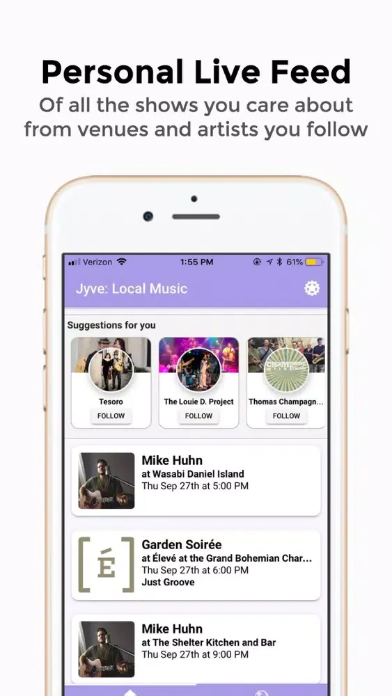 Jyve: Find Local Music স্ক্রিনশট