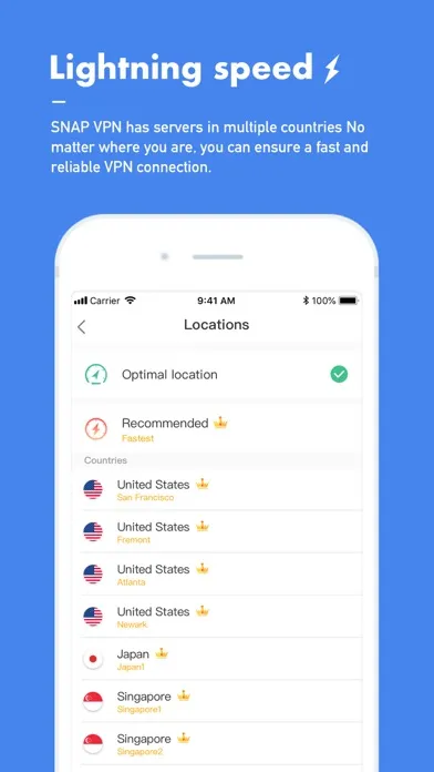 Tangkapan skrin Snap VPN - VPN & VPN Proxy