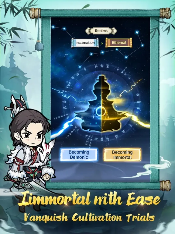 Ảnh chụp màn hình của Little Taoist:Infinity Forging iPad 