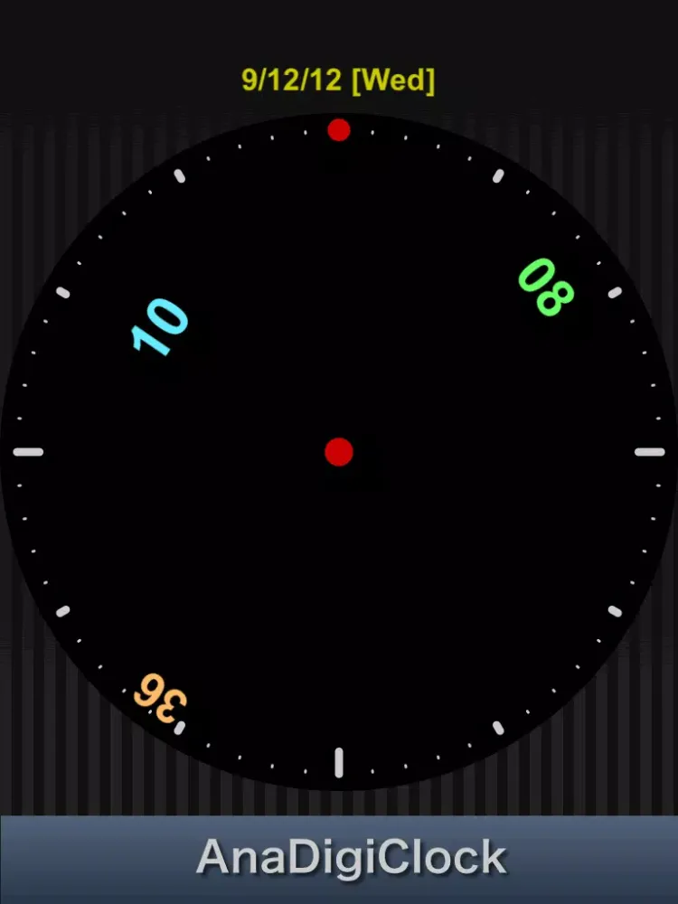 AnaDigiClock iPad  Ekran Görüntüleri