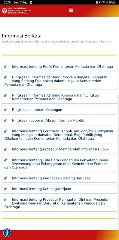 Скриншоты PPID KEMENPORA