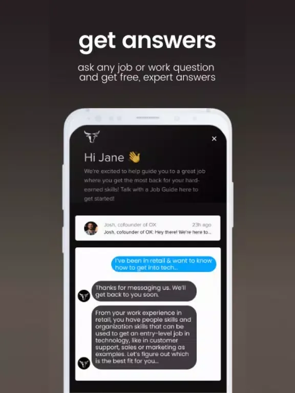 Ox Jobs - Get A Job That Pays iPad  Screenshots