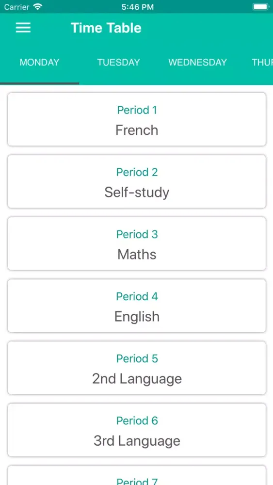 Zrzuty ekranu EduvateParentPortal
