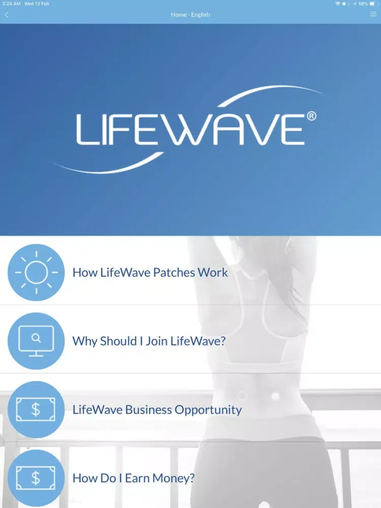 LifeWave Corporate iPad  Screenshots