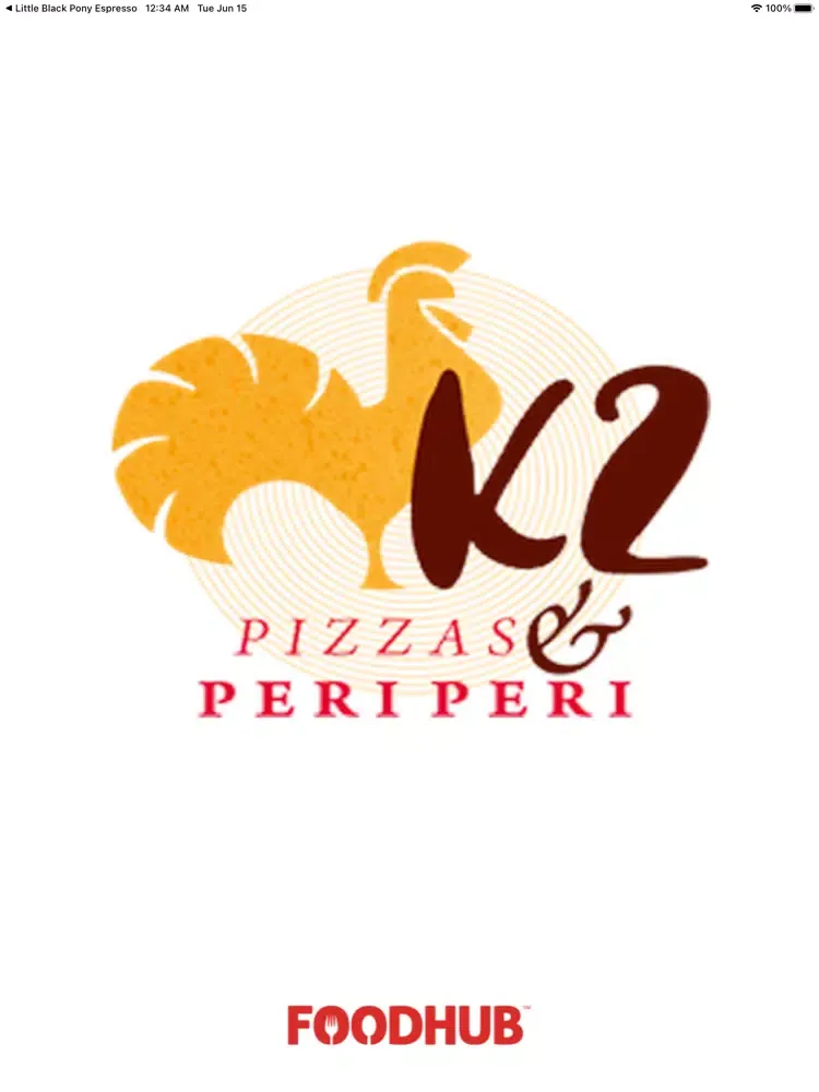 Tangkapan layar K2 Pizza & Peri Peri iPad 
