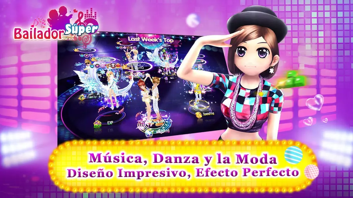 Ảnh chụp màn hình của Bailarín Súper