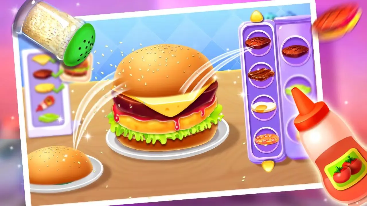 Yummy Hamburger Cooking Game Screenshots