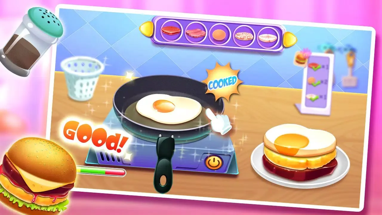 Yummy Hamburger Cooking Game Screenshots