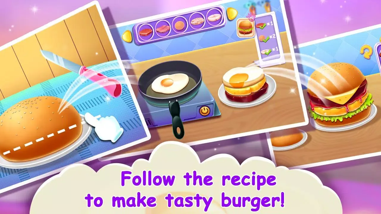 Yummy Hamburger Cooking Game Screenshots
