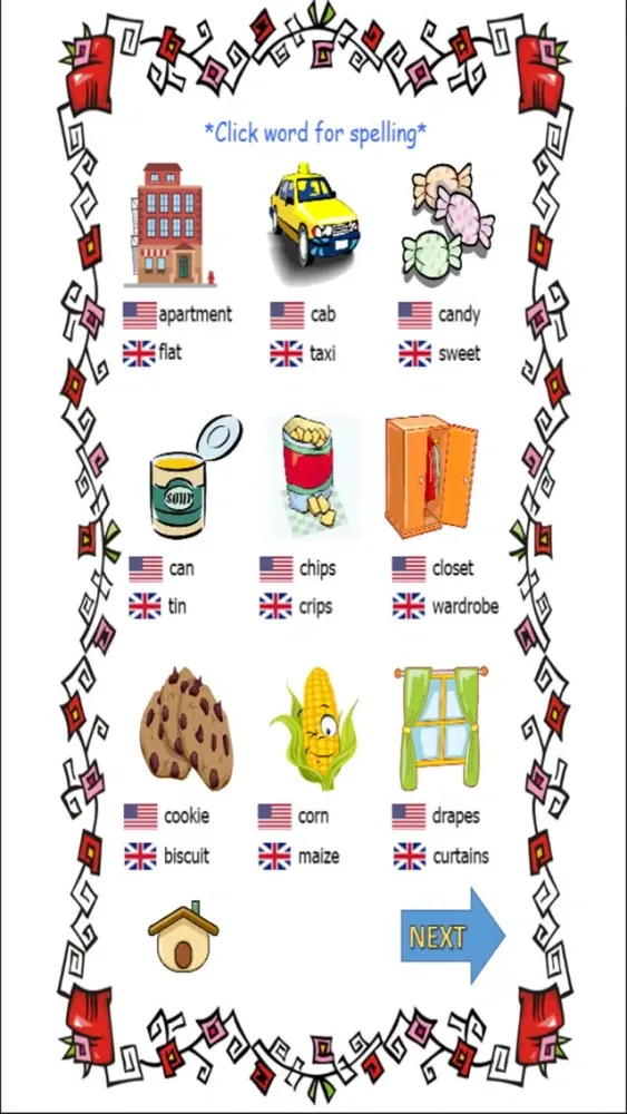 British vs American English Accent Word Learning سکرین شاٹس