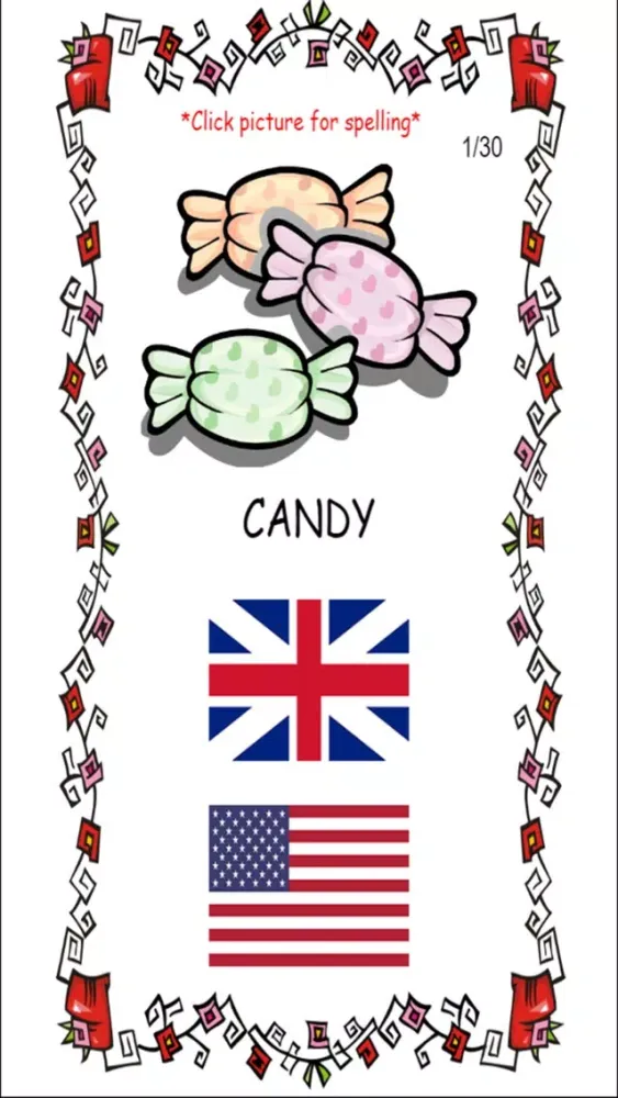 British vs American English Accent Word Learning سکرین شاٹس