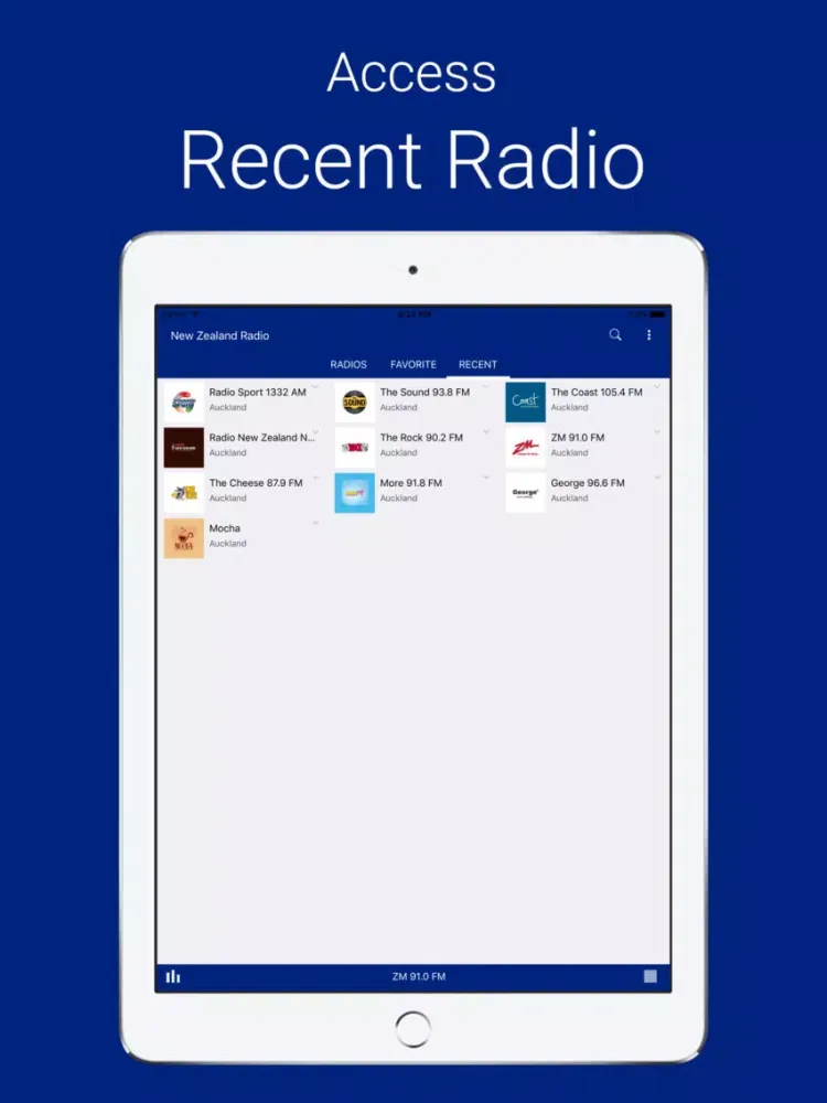 New Zealand Live Radio iPad 应用截图