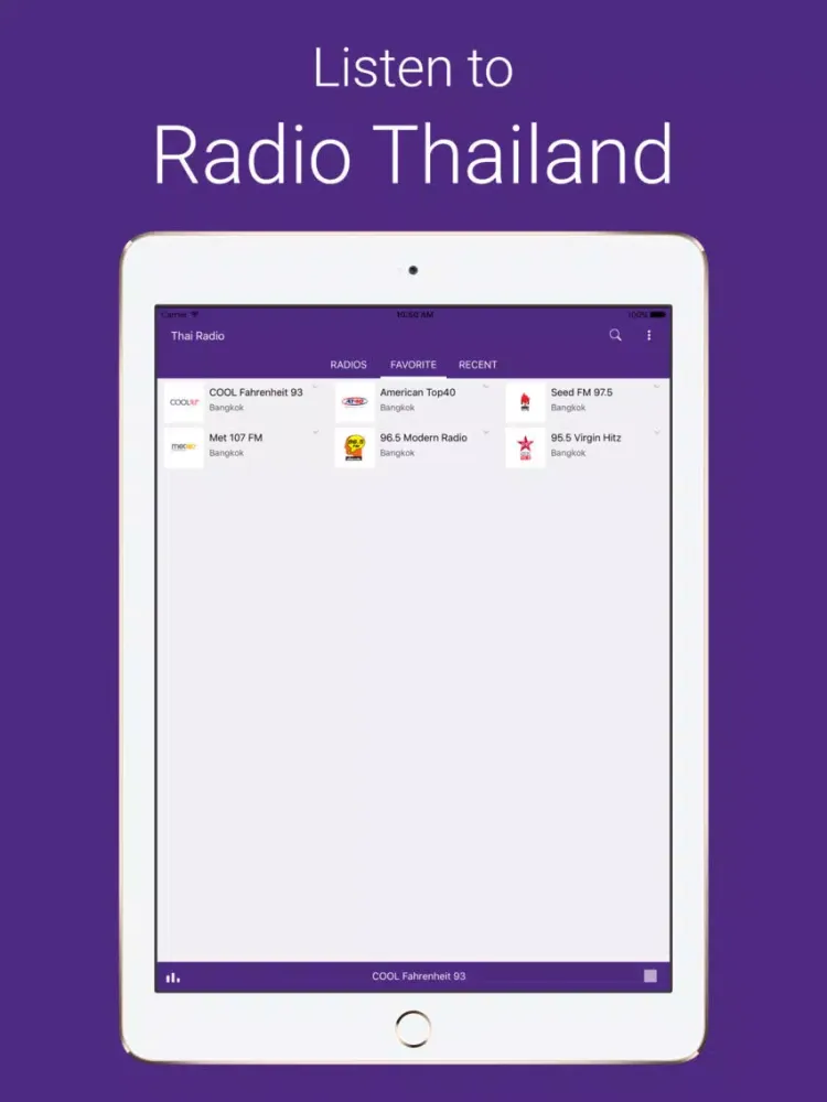 Capturas de pantalla de Thai Live Radio iPad 