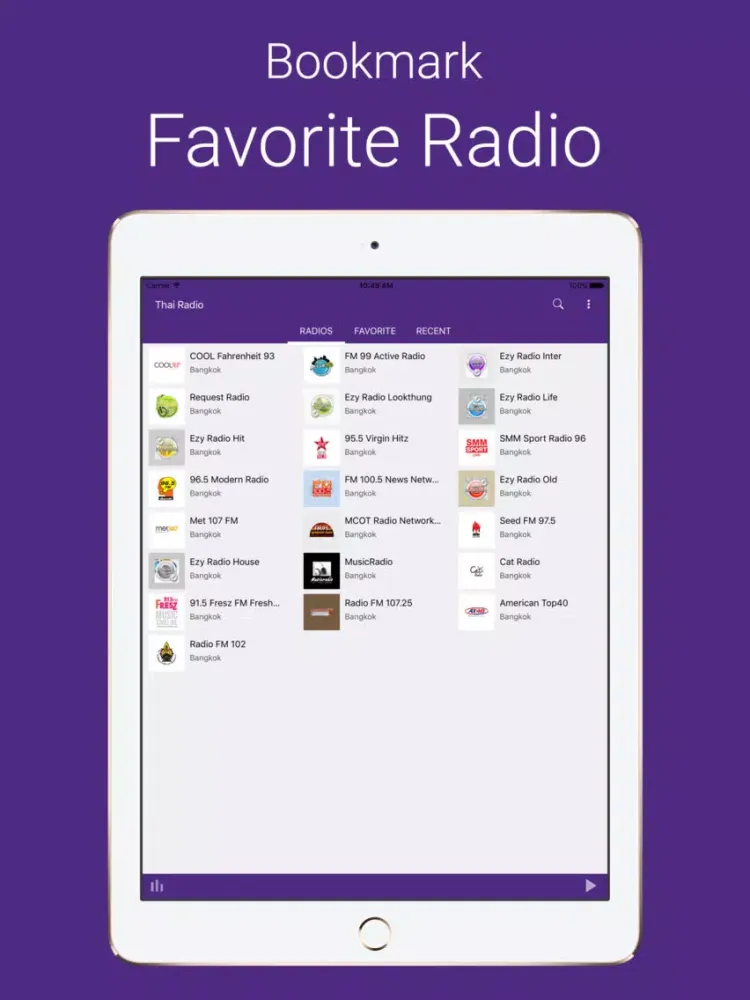 Capturas de pantalla de Thai Live Radio iPad 