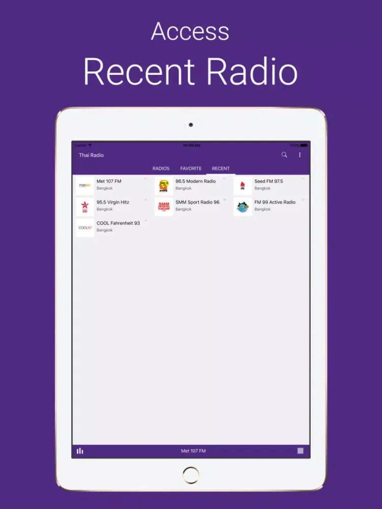 Capturas de pantalla de Thai Live Radio iPad 