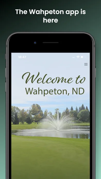 Tangkapan layar City of Wahpeton ND