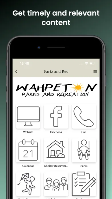 Tangkapan layar City of Wahpeton ND