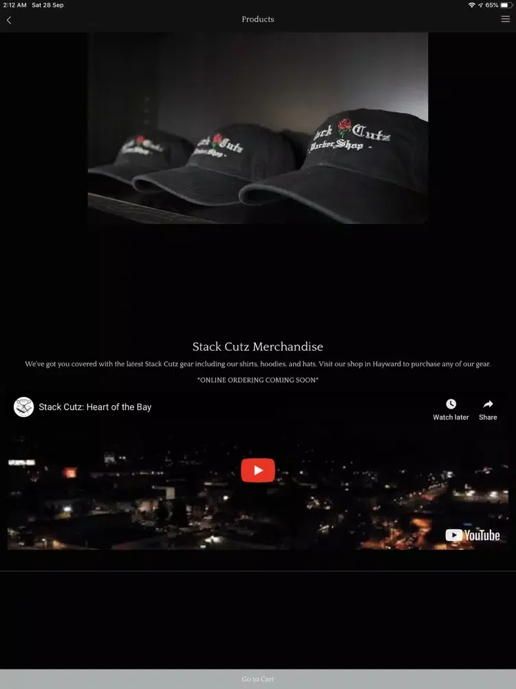 Ảnh chụp màn hình của Stack Cutz Barbershop iPad 