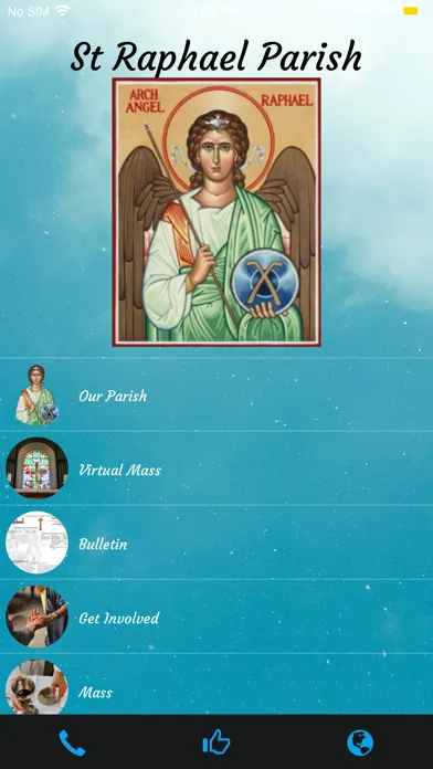 St Raphael Parish Application Ekran Görüntüleri