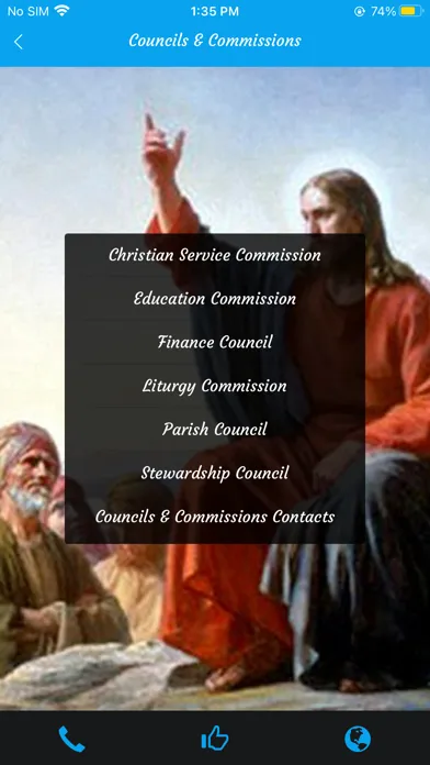 St Raphael Parish Application Ekran Görüntüleri
