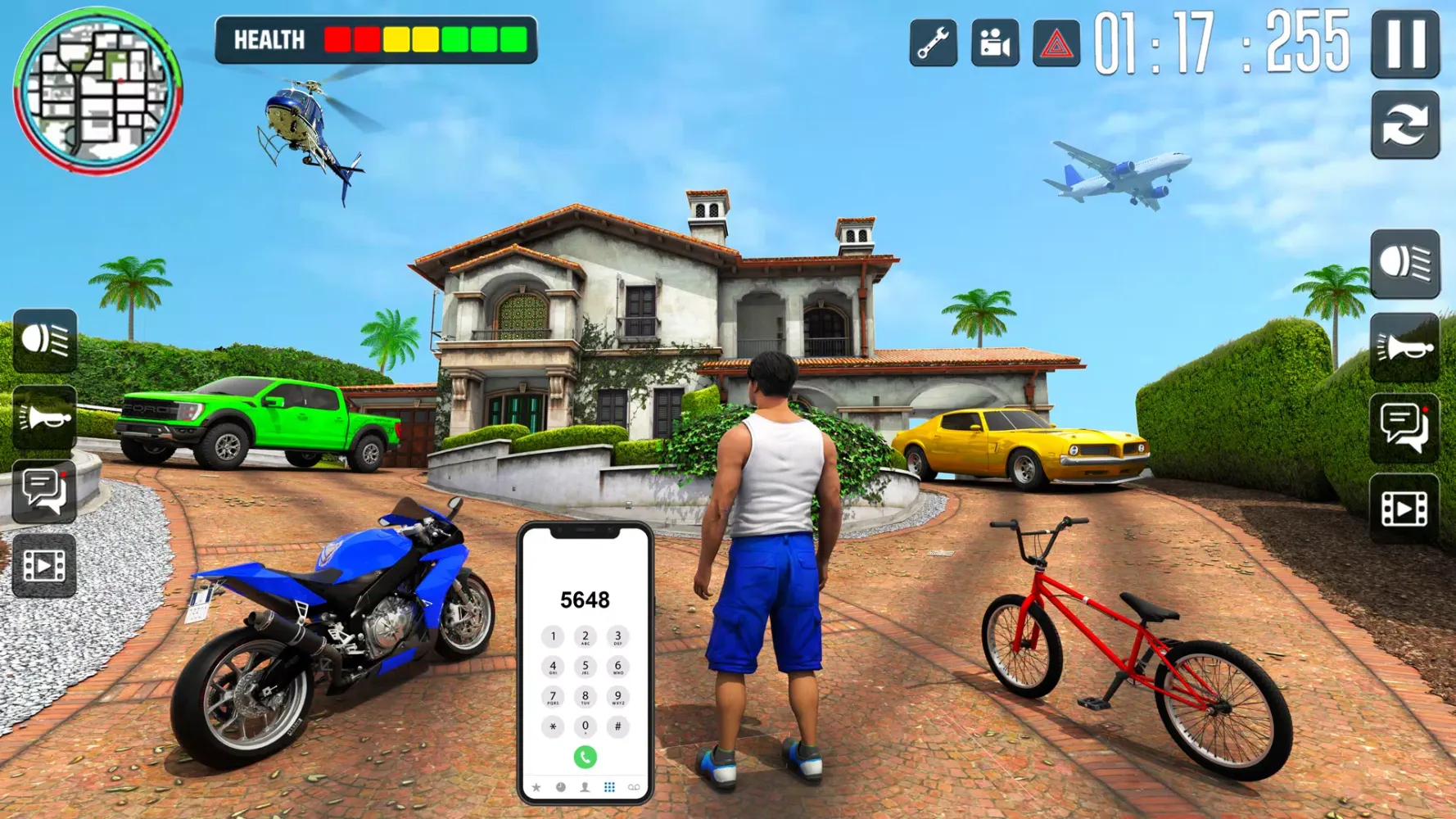 Indian Bikes Driving Games 3D Ekran Görüntüleri