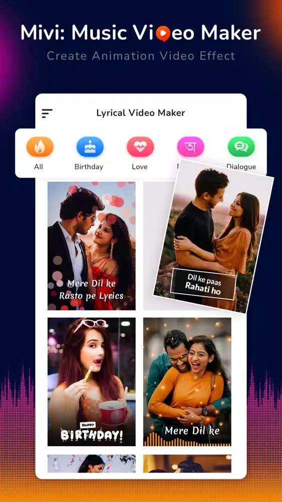 Zrzuty ekranu Mivi - Music video maker