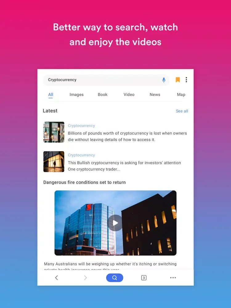 Tangkapan layar New U Browser - Fast & Secure iPad 