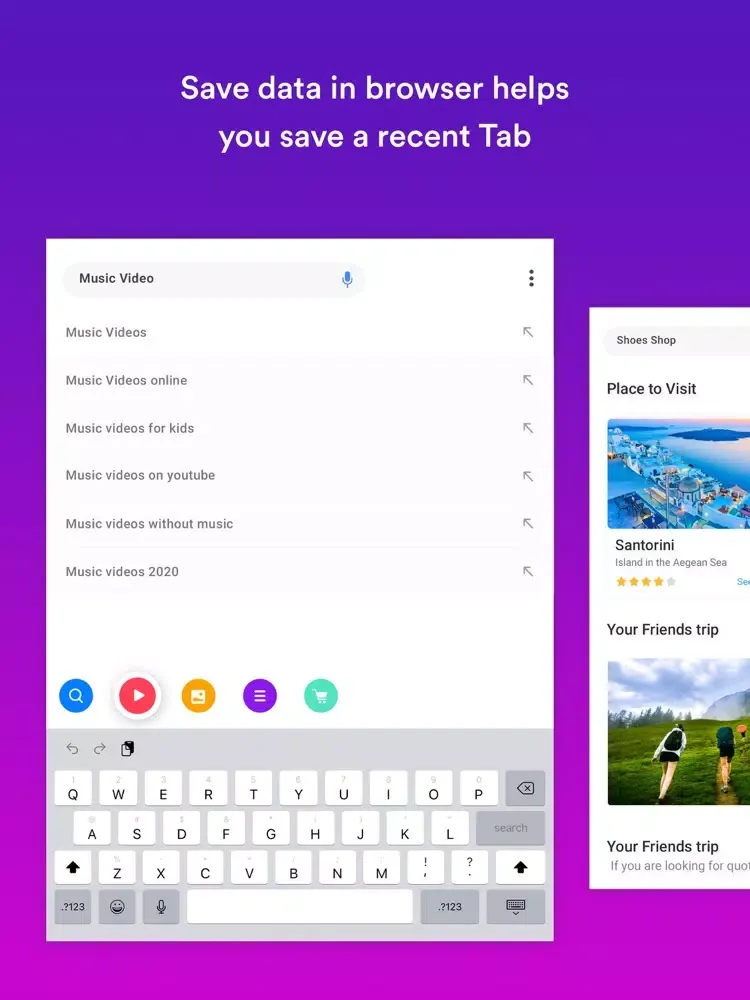 Tangkapan layar New U Browser - Fast & Secure iPad 