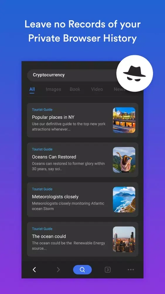 Tangkapan layar New U Browser - Fast & Secure