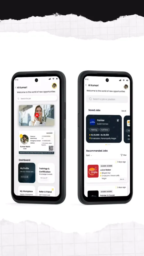 Kaamhai: Jobs & Staff Managing Screenshots