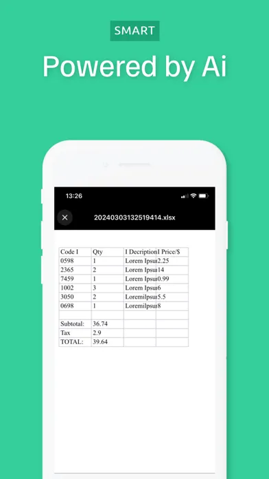 Capturas de tela do Sheet Ai Images to SpreadSheet