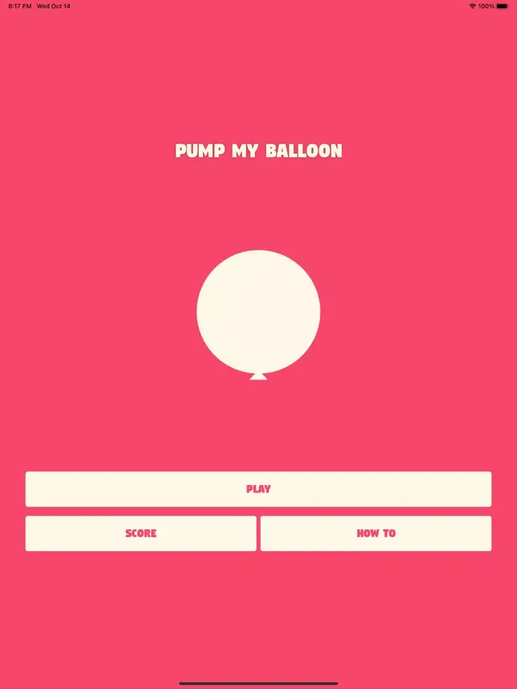 Tangkapan skrin Pump My Balloon iPad 