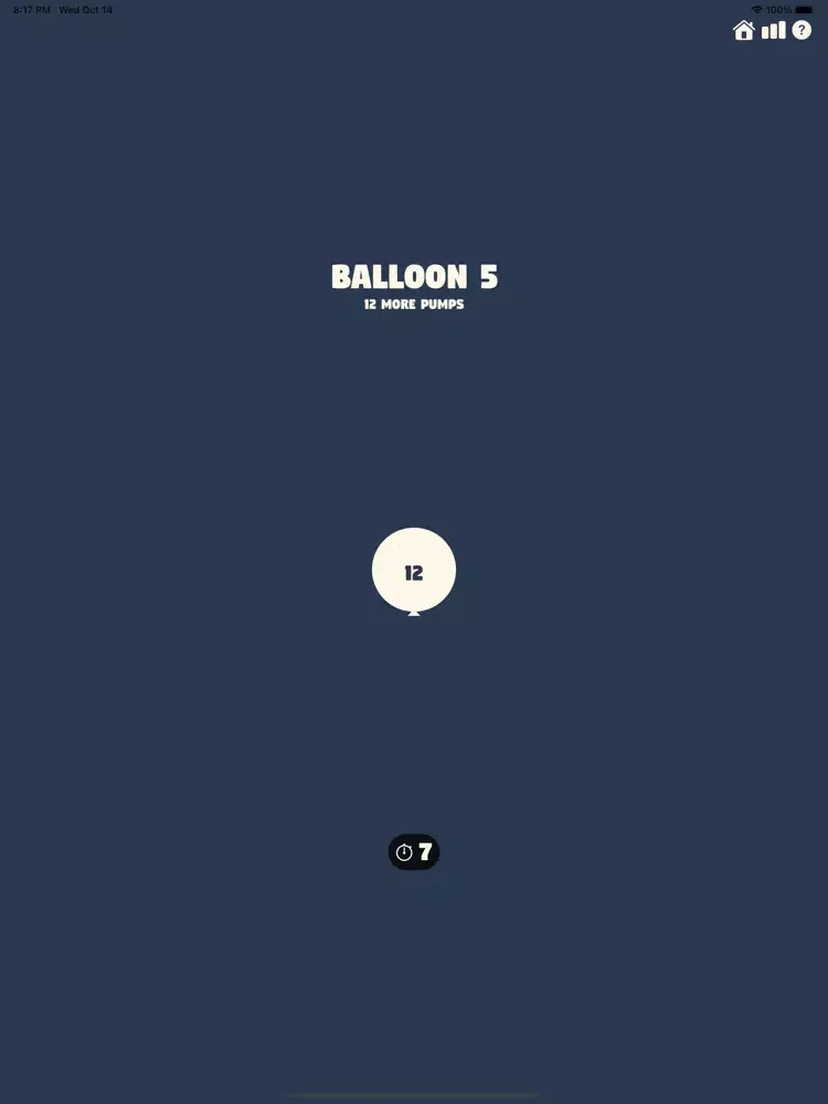 Tangkapan skrin Pump My Balloon iPad 