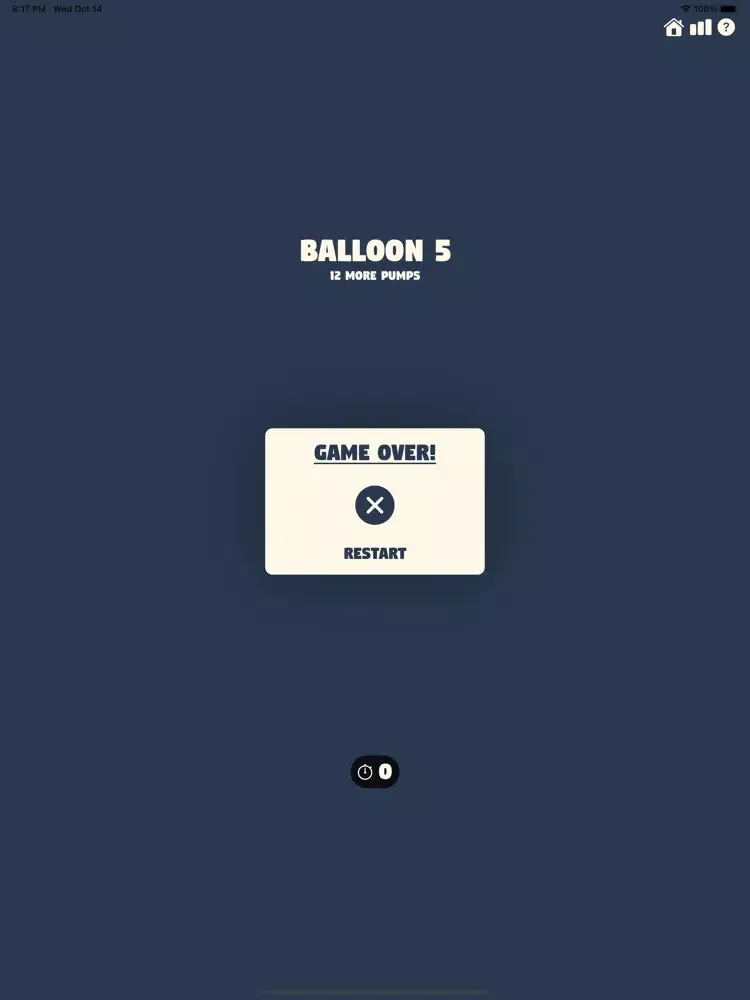 Tangkapan skrin Pump My Balloon iPad 