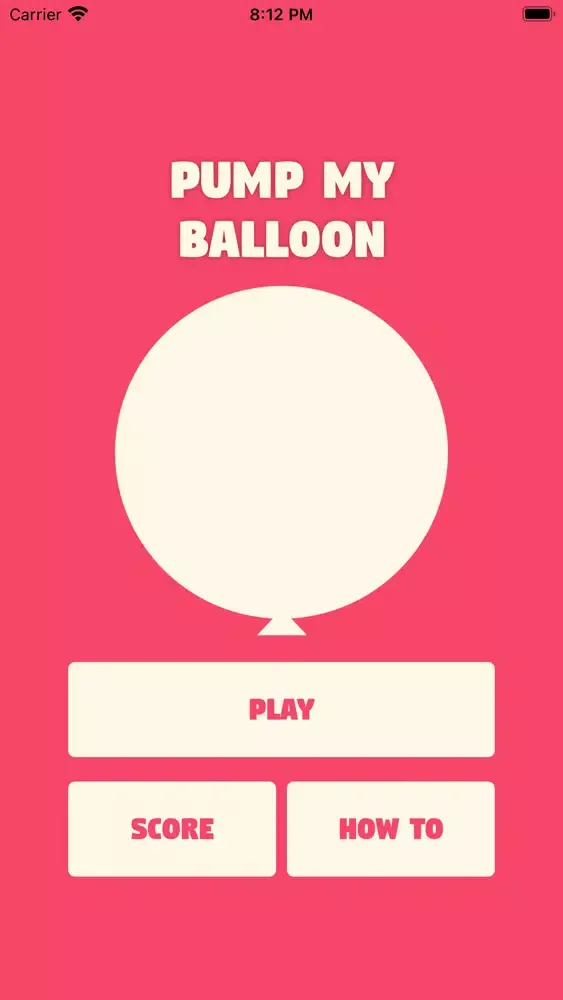 Tangkapan skrin Pump My Balloon