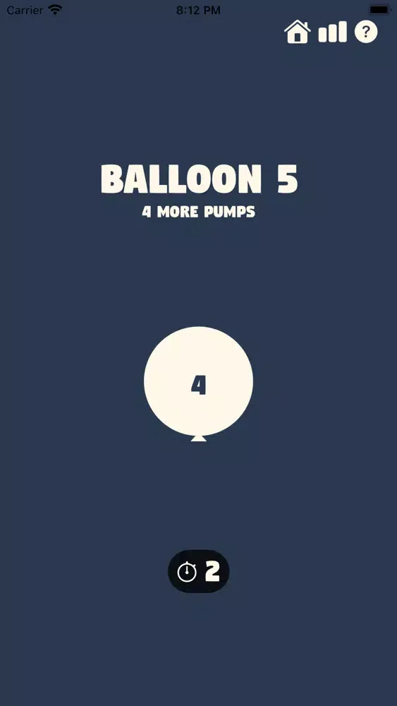 Tangkapan skrin Pump My Balloon