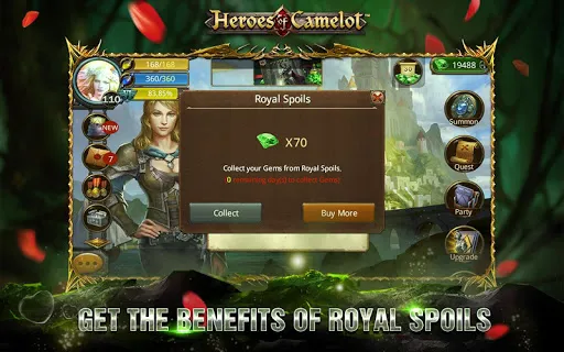 ภาพหน้าจอของ Heroes of Camelot