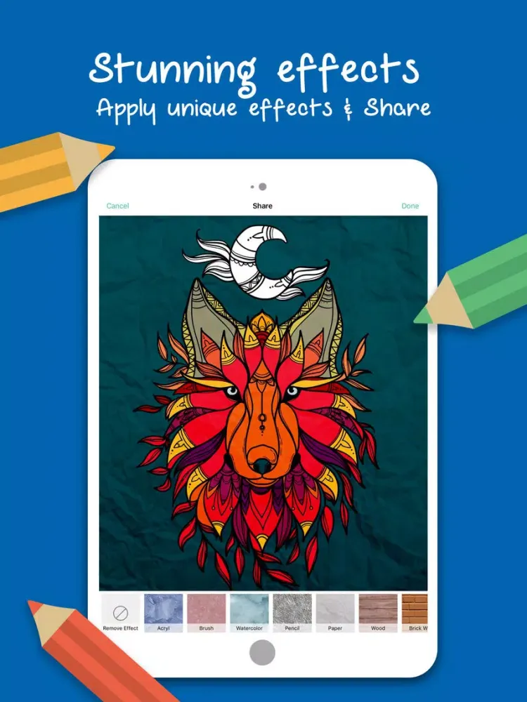 Скриншоты Coloring Book : Coloring Book for Adults - Free iPad 