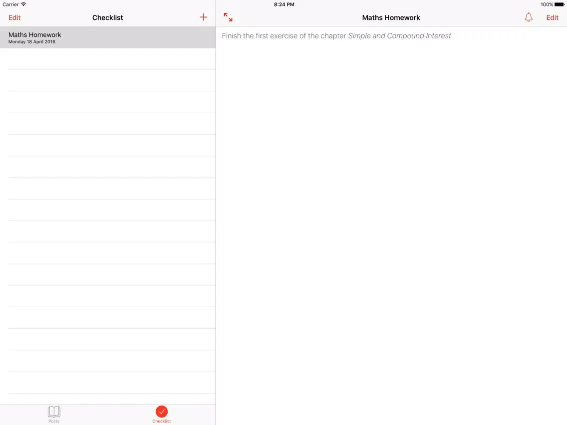 Logbook - Manage Schoolwork iPad  Screenshots