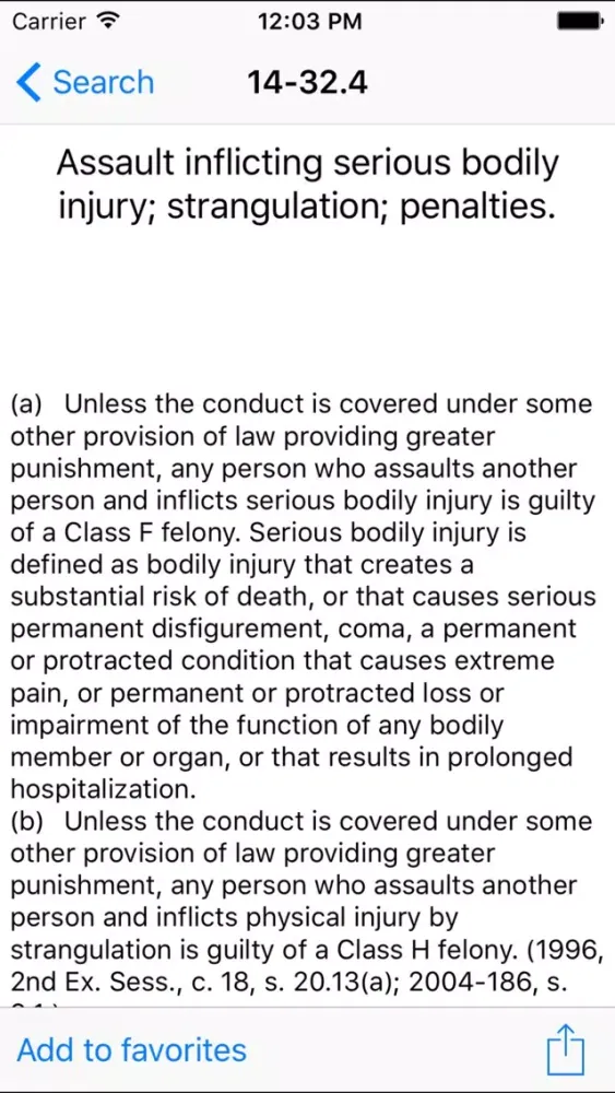NCLaw - Criminal Law - Chapters 20/50/90 Screenshots