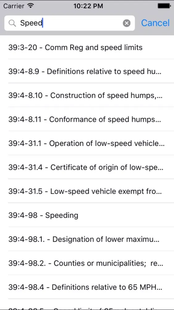 Zrzuty ekranu NJLaw - Title 39 - Motor Vehicle