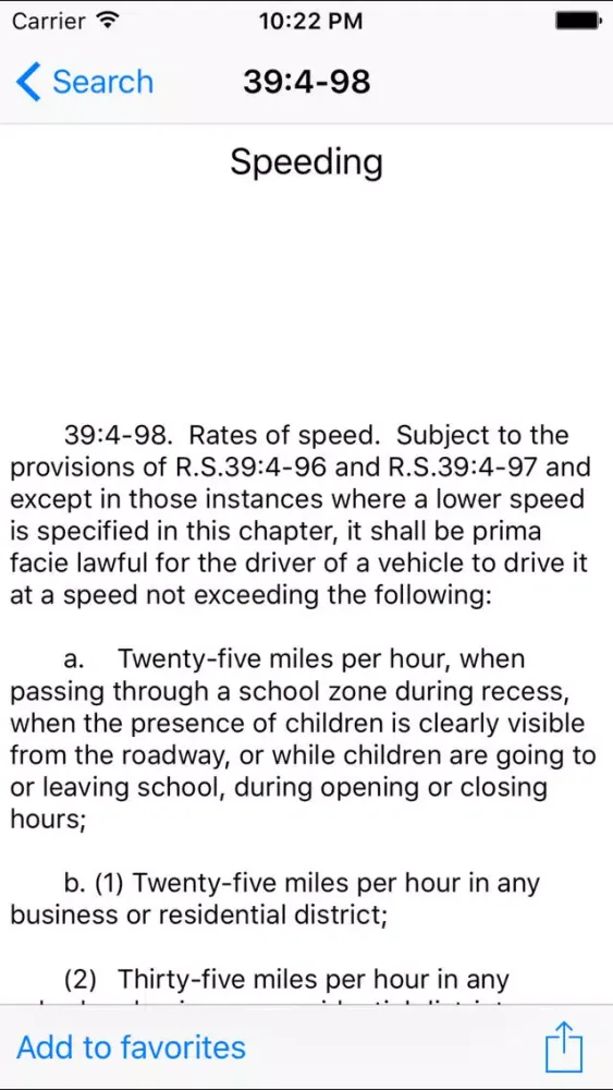 Zrzuty ekranu NJLaw - Title 39 - Motor Vehicle