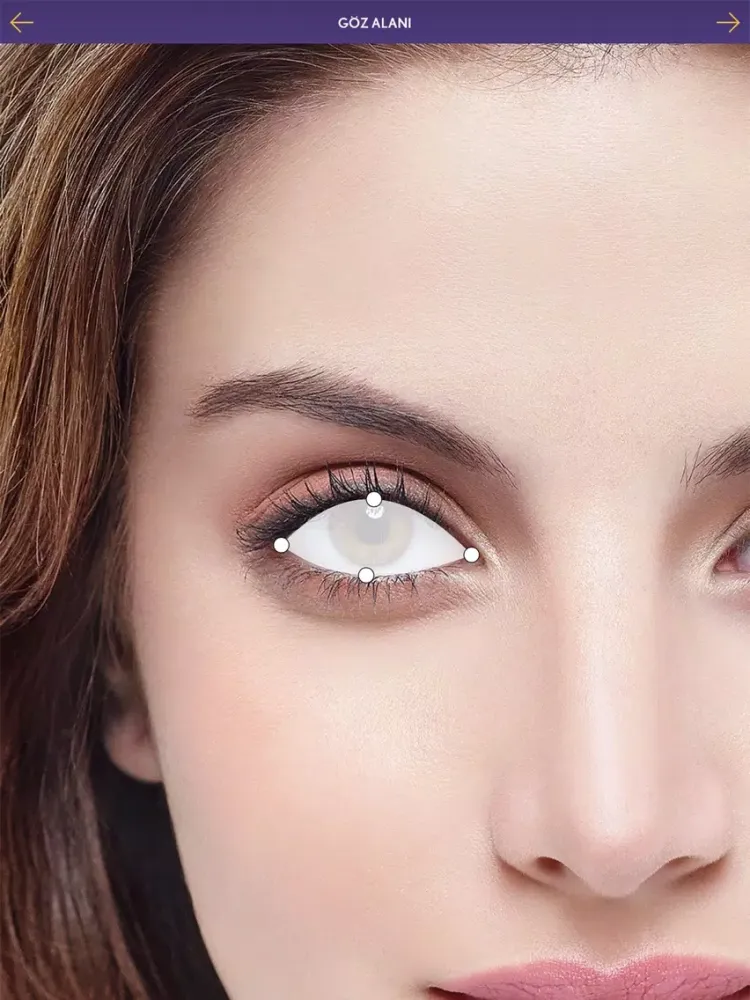 ภาพหน้าจอของ Renkli Lens iPad 