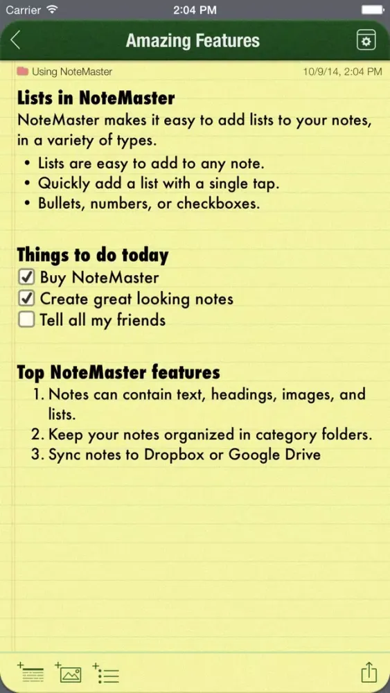 NoteMaster Lite 스크린샷