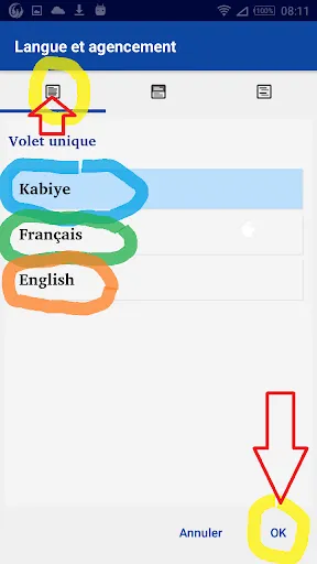 Kabiye avec français English Screenshots